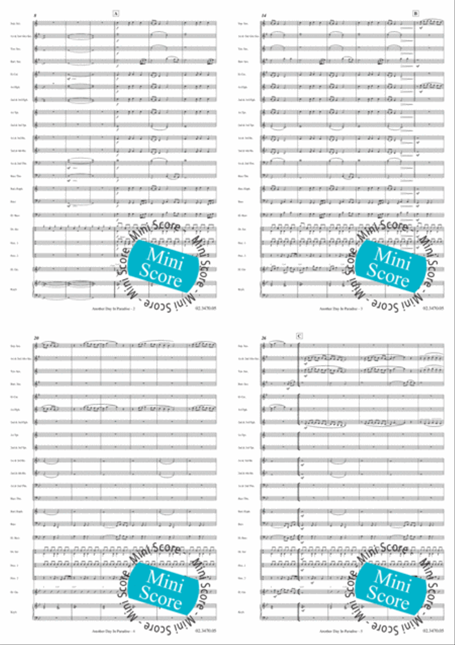 Another Day in Paradise Another Day in Paradise Fanfare Band scores gallery preview page 3