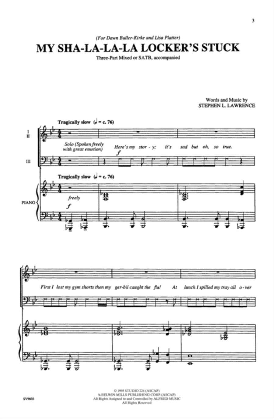 My Sha-la-la-la Locker's Stuck 4-Part scores gallery preview page 2