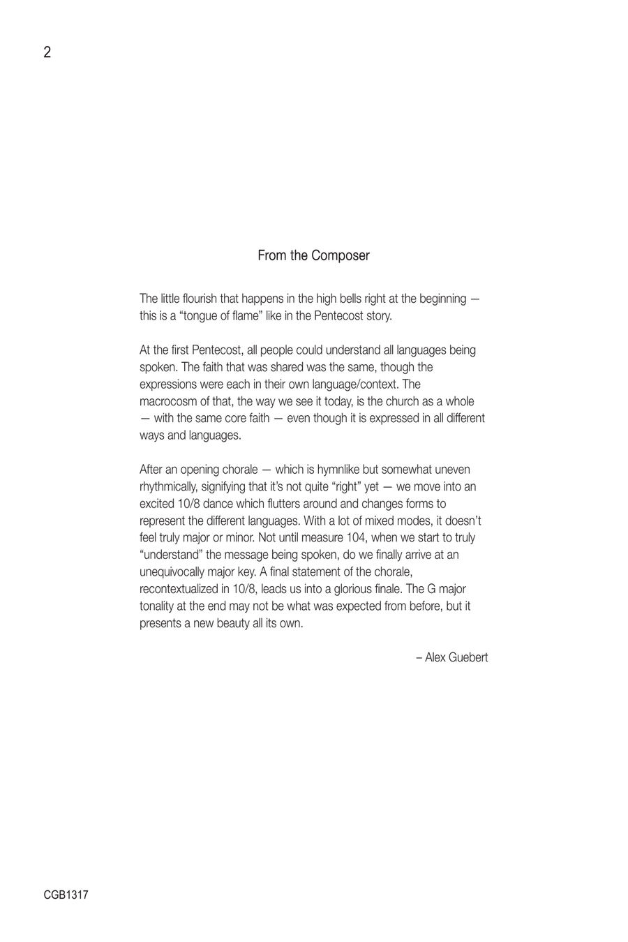 Tongues of Flame Handbell Choir scores gallery preview page 2