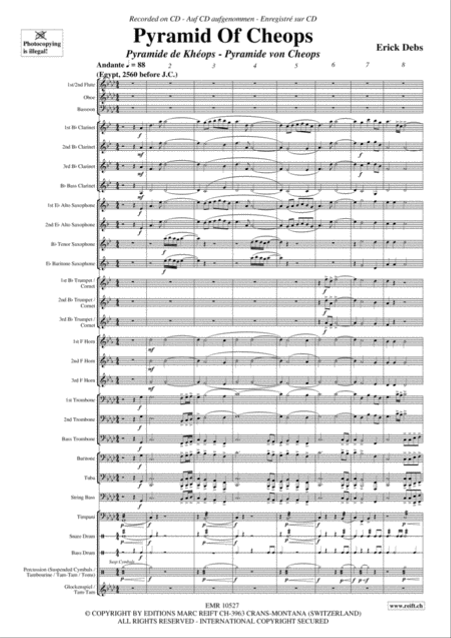 Pyramid Of Cheops Concert Band scores gallery preview page 4