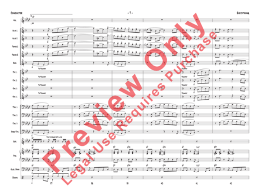 Everything (score only) Jazz Ensemble scores gallery preview page 10