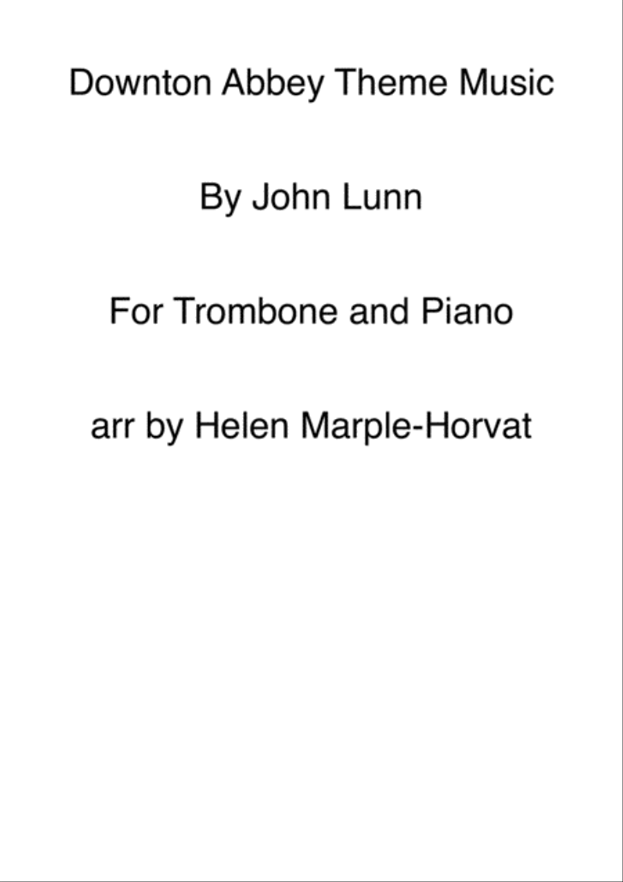 Downton Abbey (theme) Piano scores gallery preview page 1