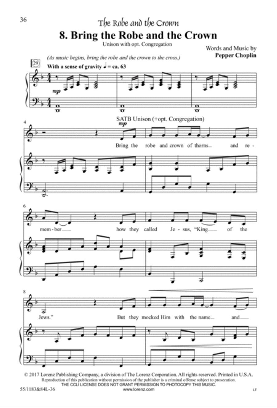 Come to the Cross and Remember 4-Part scores gallery preview page 24
