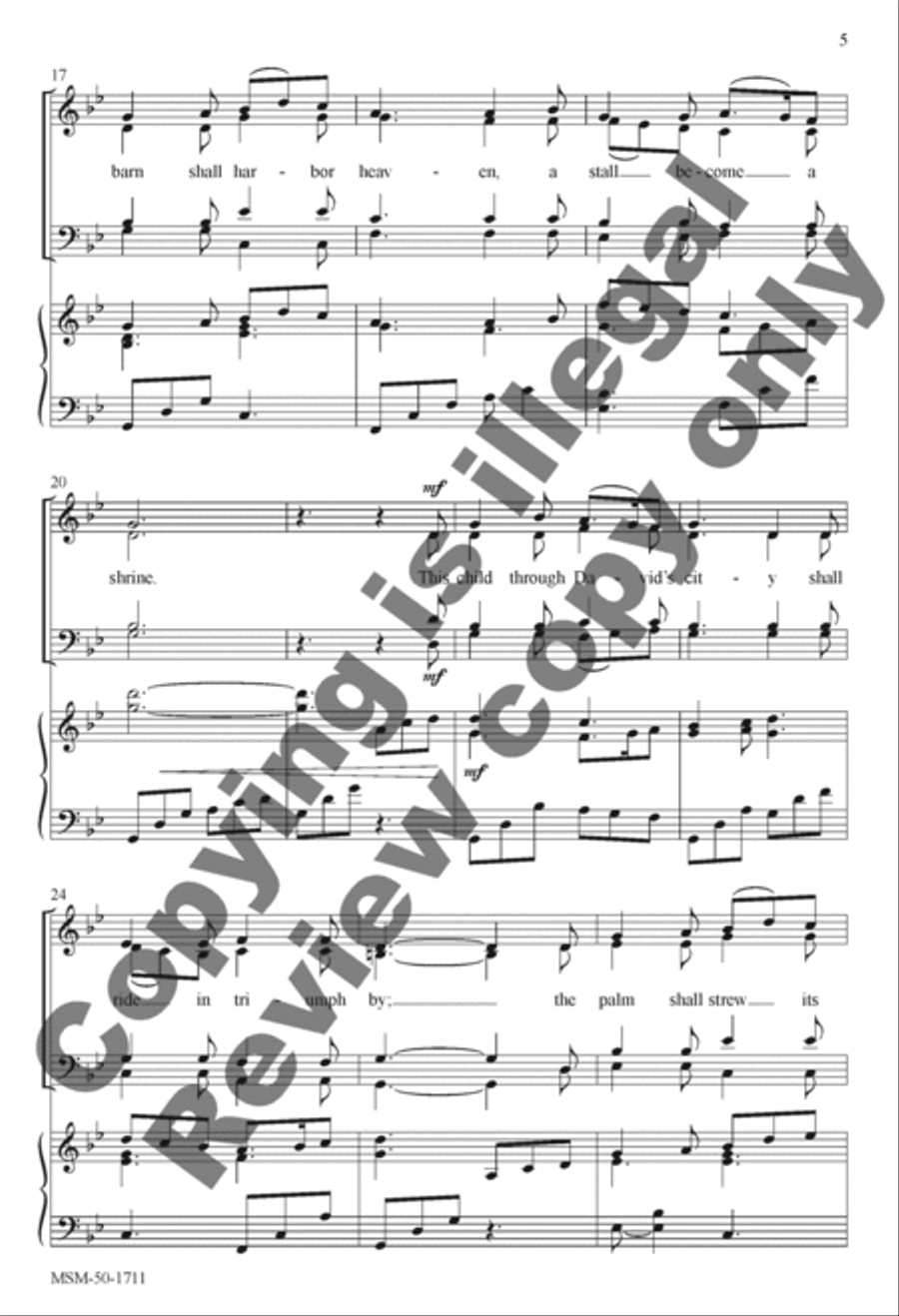 A Stable Lamp Is Lighted 4-Part scores gallery preview page 4