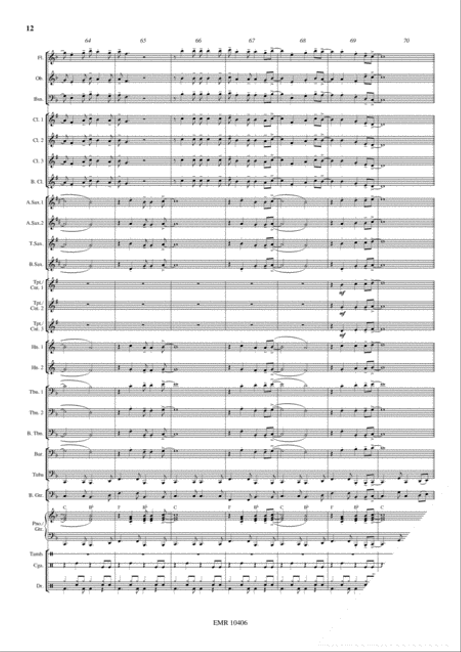 La Bamba Concert Band scores gallery preview page 13