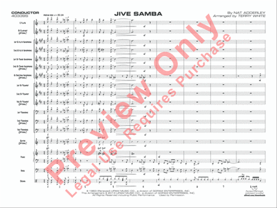 Jive Samba Jazz Ensemble scores gallery preview page 4