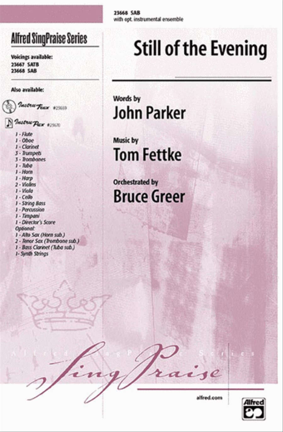 Still of the Evening 3-Part scores gallery preview page 1