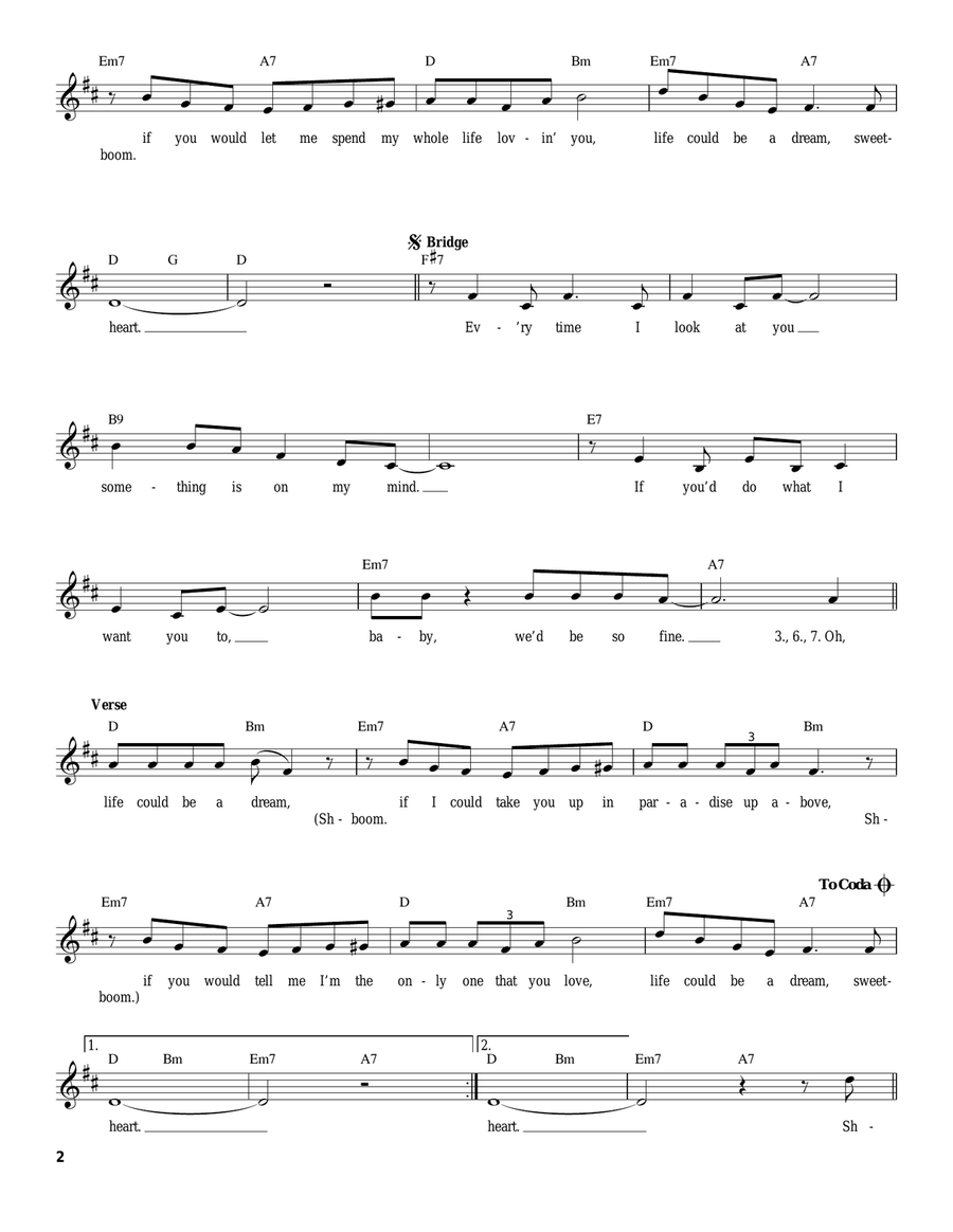 Sh-Boom (Life Could Be A Dream) Acoustic Guitar scores gallery preview page 2