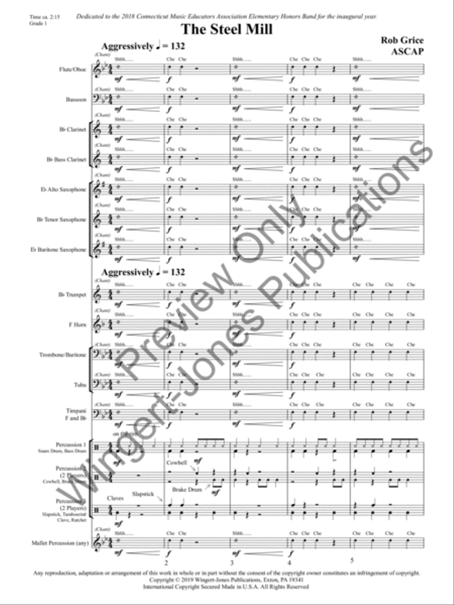 The Steel Mill The Steel Mill Concert Band scores gallery preview page 4