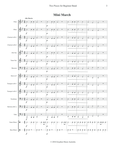 Two Pieces for Beginner Band