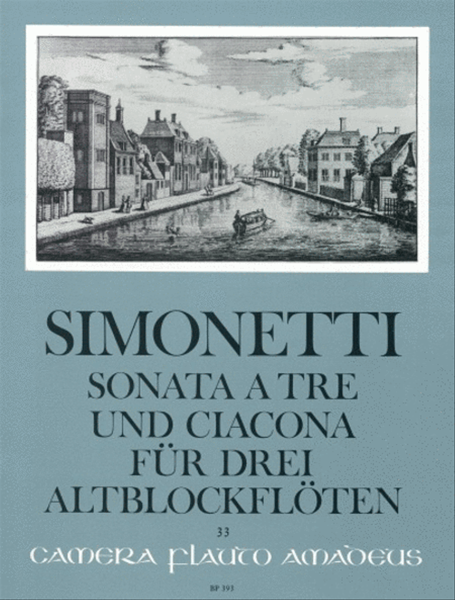 Sonata a tre et Ciacona Alto Recorder scores gallery preview page 1