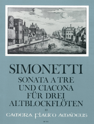 Book cover for Sonata a tre et Ciacona