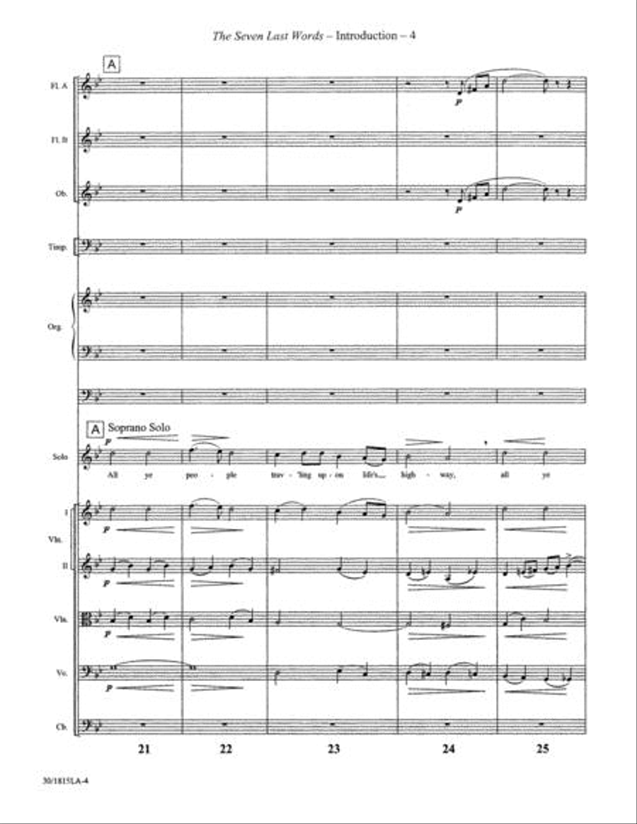 The Seven Last Words of Christ - Conductor's Score Choir scores gallery preview page 5
