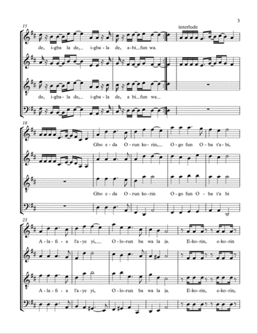 IGBALA DE 4-Part scores gallery preview page 3