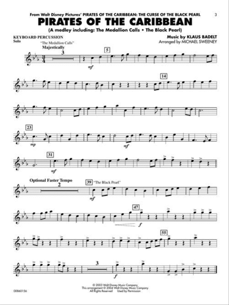 Film Favorites - Keyboard Percussion Concert Band Methods scores gallery preview page 4