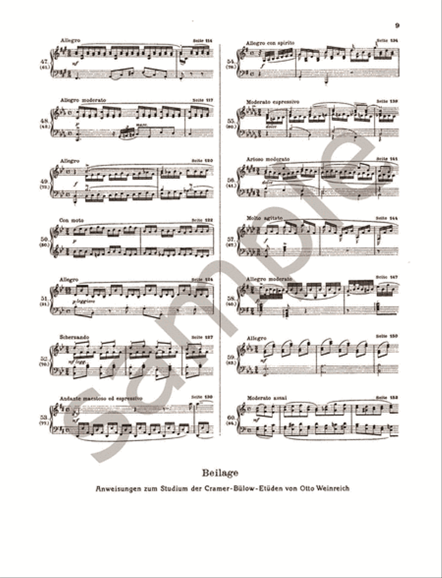 60 Studies for Piano, Selected and ed. by Hans von Bülow Piano Method scores gallery preview page 6
