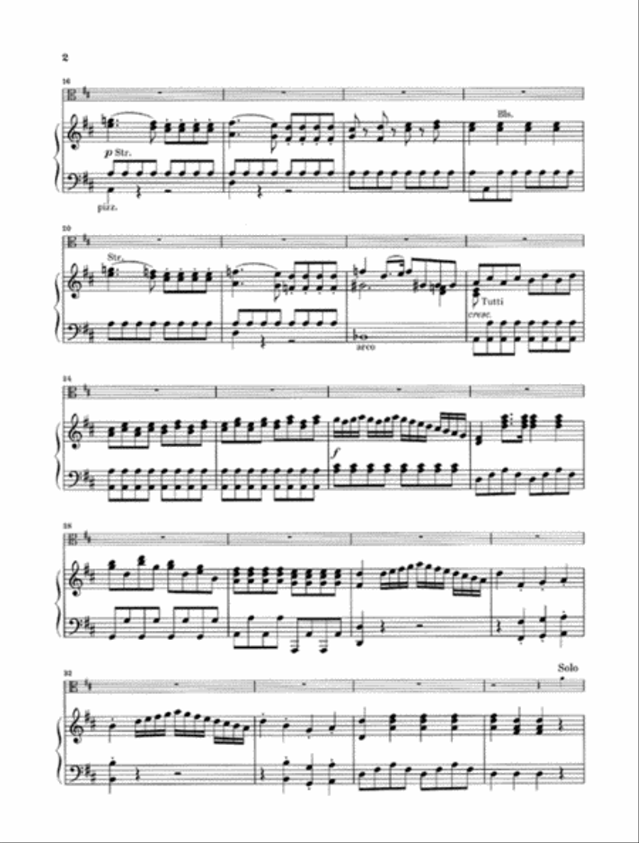 Viola Concerto D Major Piano Accompaniment scores gallery preview page 3