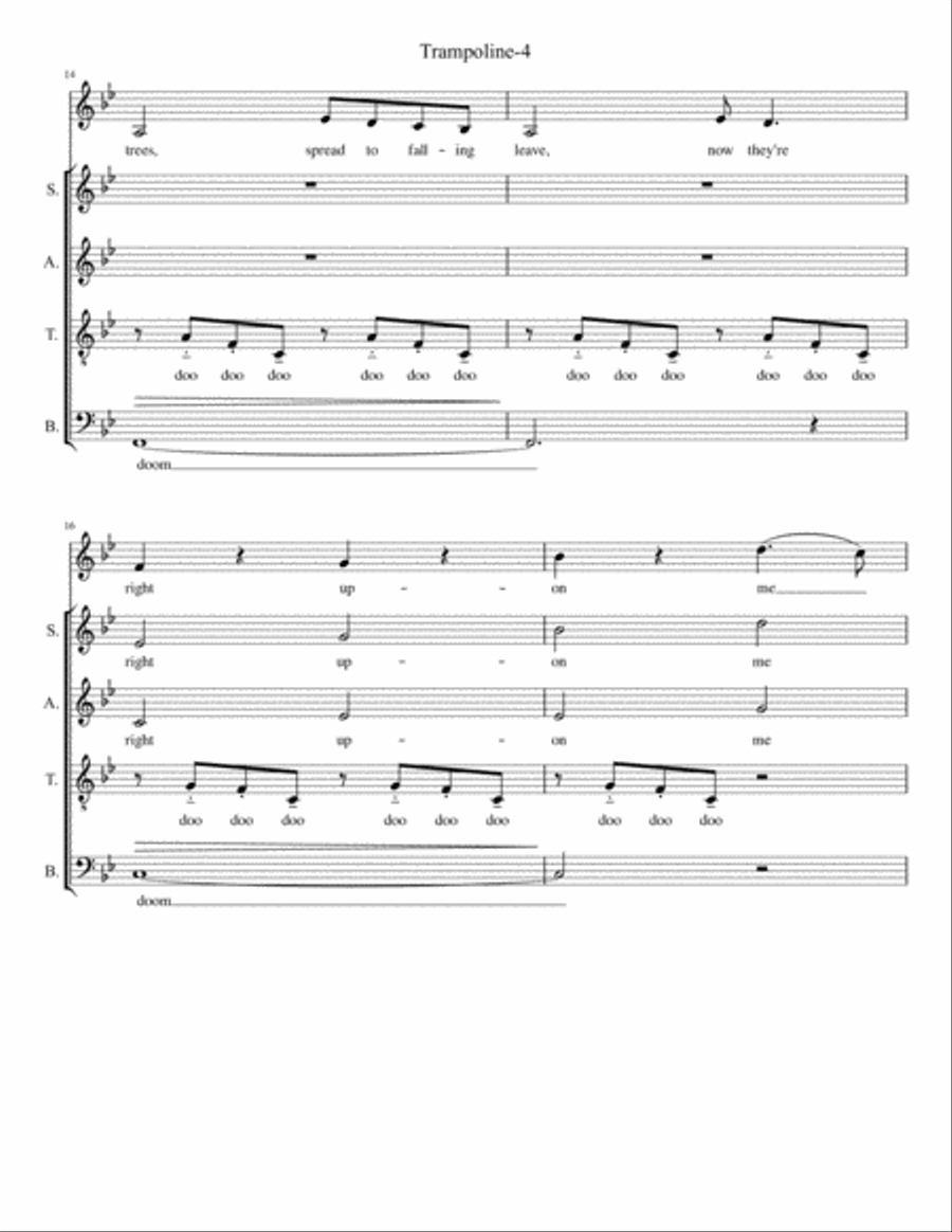 Trampoline 4-Part scores gallery preview page 4