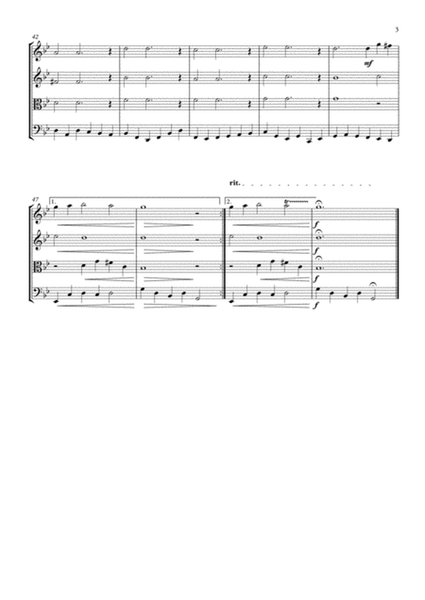 Sarabande from Keyboard Suite in D minor HWV 437 (for String Quartet) image number null