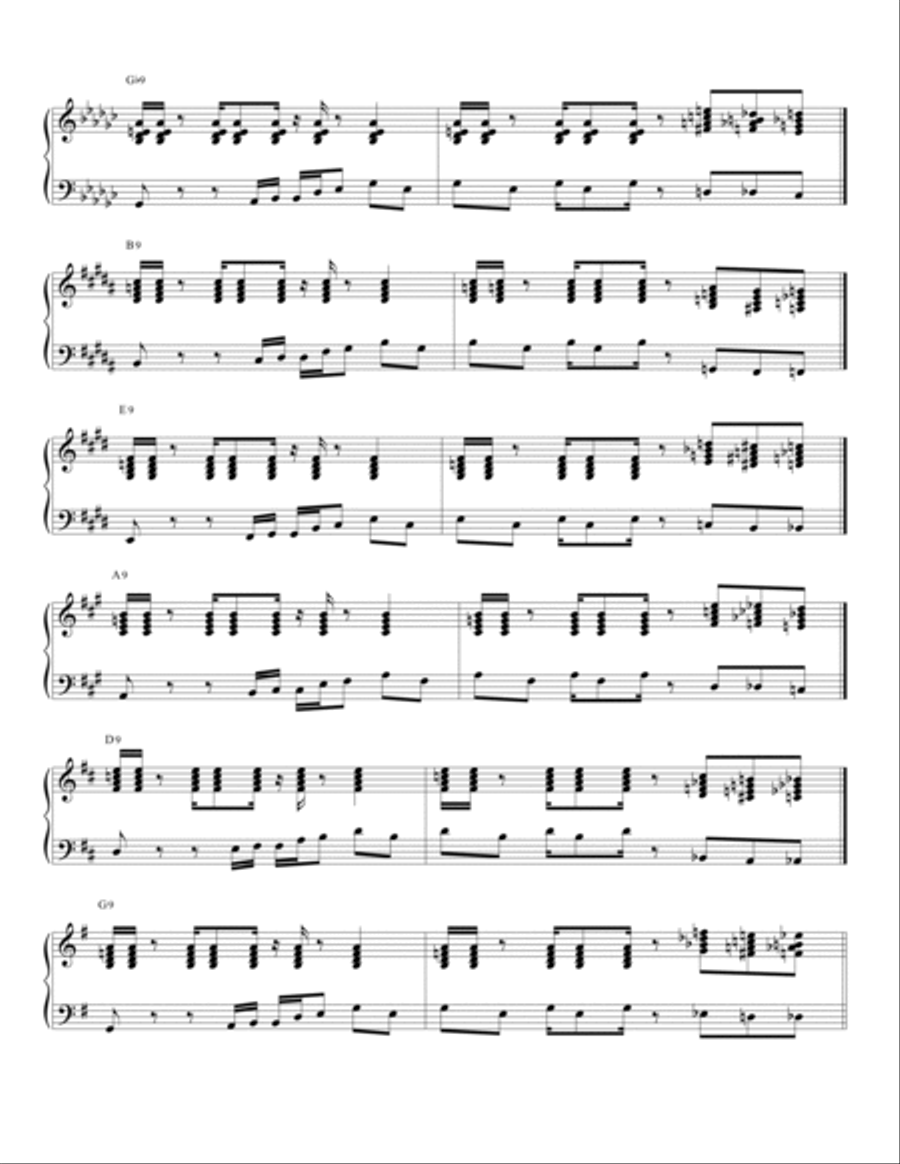 Funk Keyboard Practice Session 4 In All 12 Keys Piano Method scores gallery preview page 2