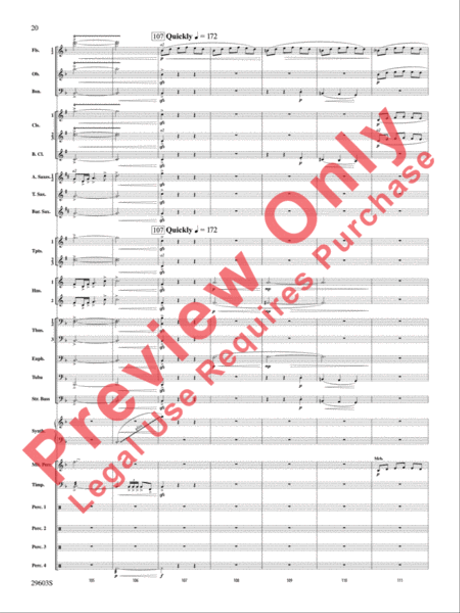 Dillon's Flight Concert Band scores gallery preview page 21