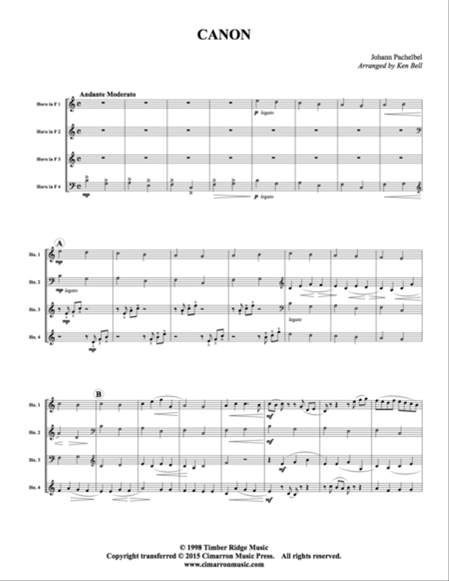 Canon Horn scores gallery preview page 2