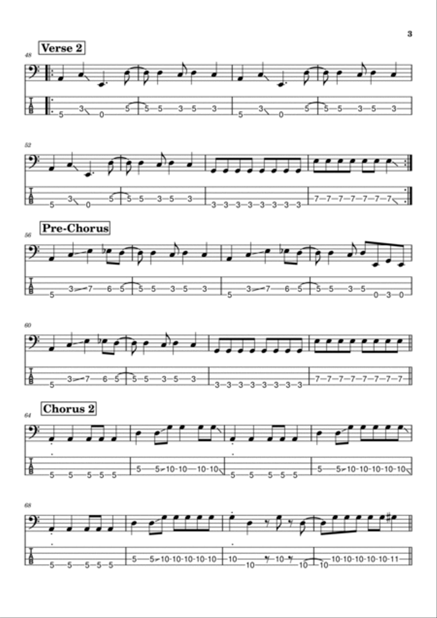 Original Prankster Guitar Tablature scores gallery preview page 3