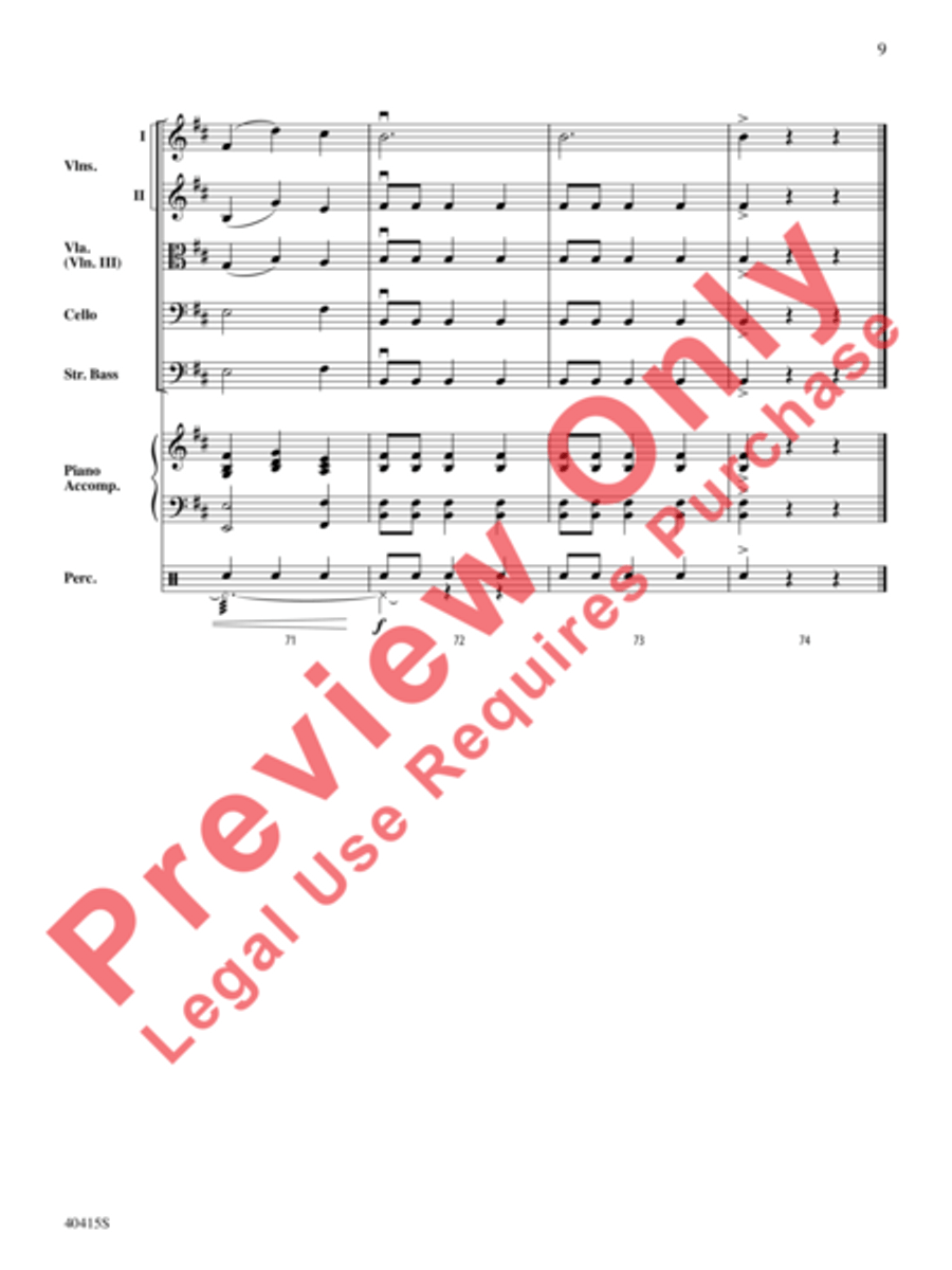 Ghost Ship by Michael Story String Orchestra - Sheet Music page 10