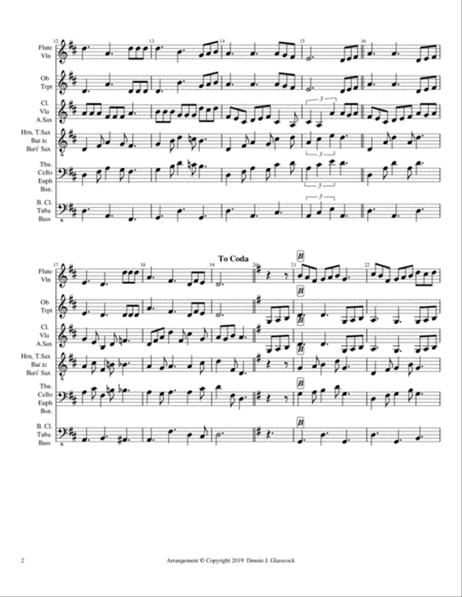 I Must Tell Jesus (Inst. Ensemble) Large Ensemble scores gallery preview page 2