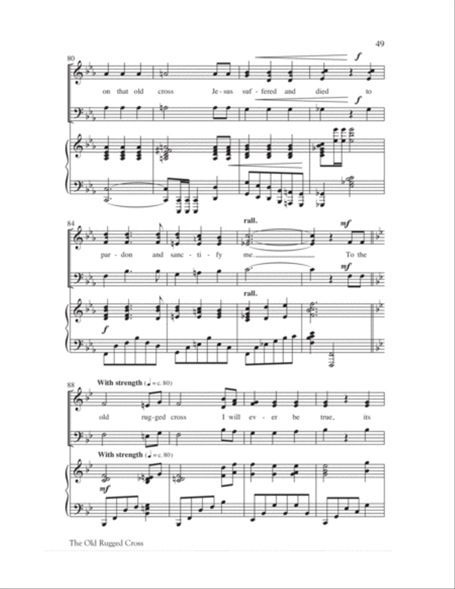 We Remember Calvary (SAB) 3-Part scores gallery preview page 52