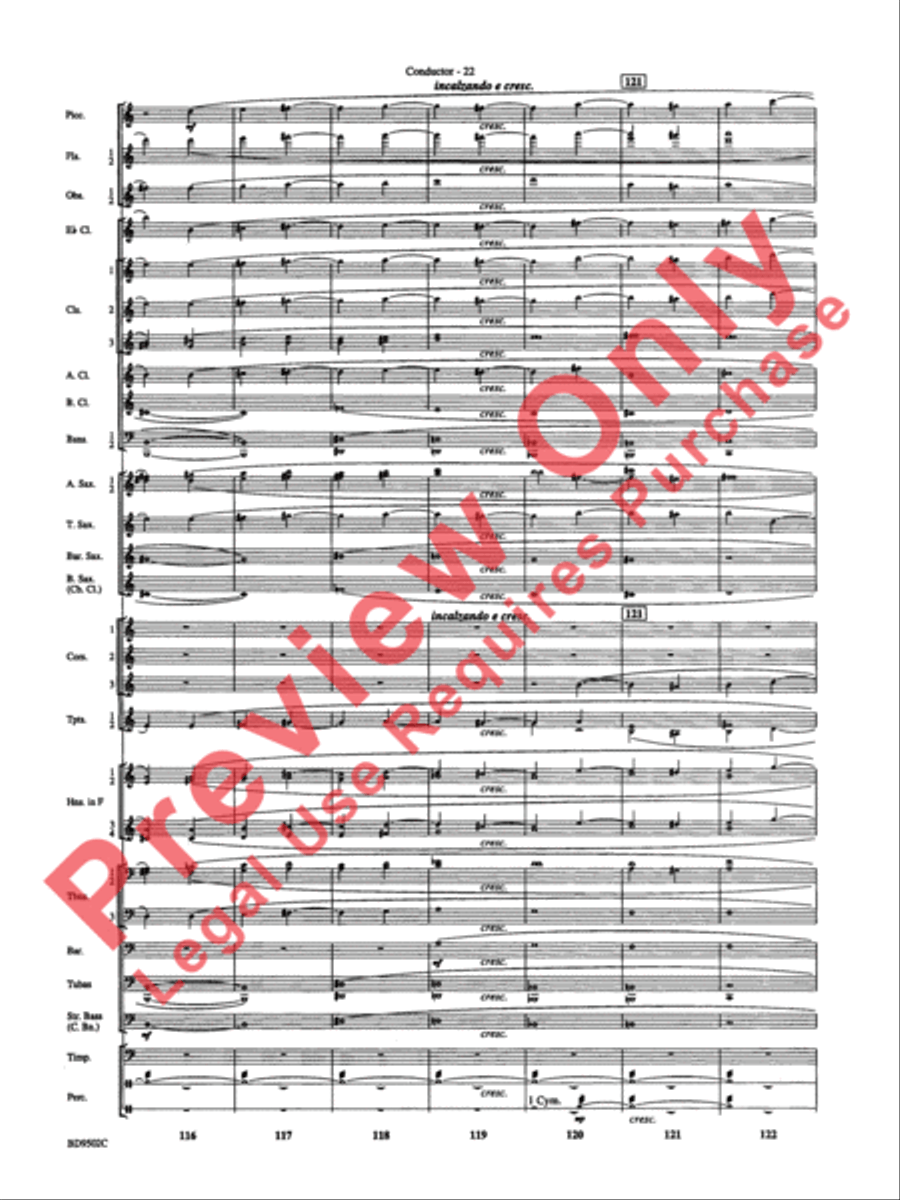 Symphony No. 3 for Band Concert Band scores gallery preview page 25