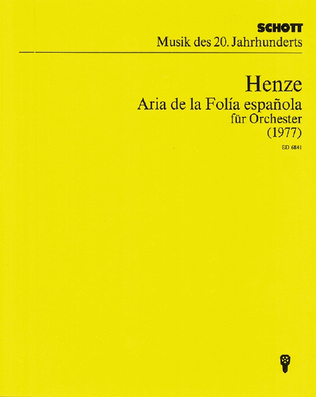 Aria De La Folia Espanola Score