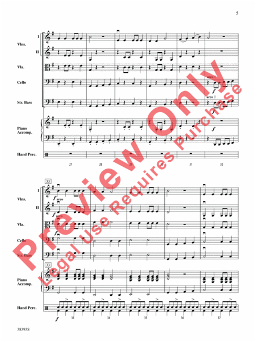 Rockin' Ol' St. Nick String Orchestra scores gallery preview page 6