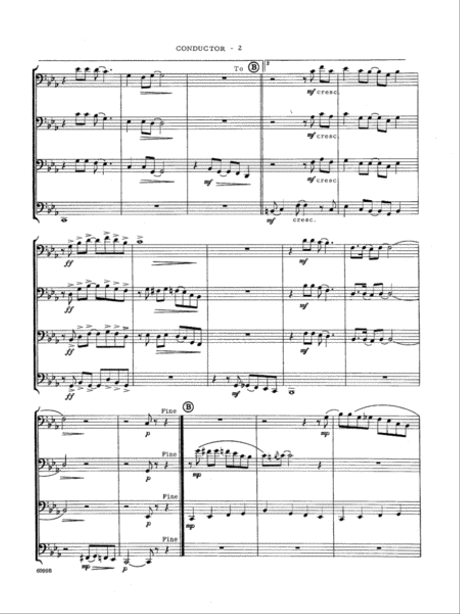 Pop Suite Brass Quartet scores gallery preview page 3