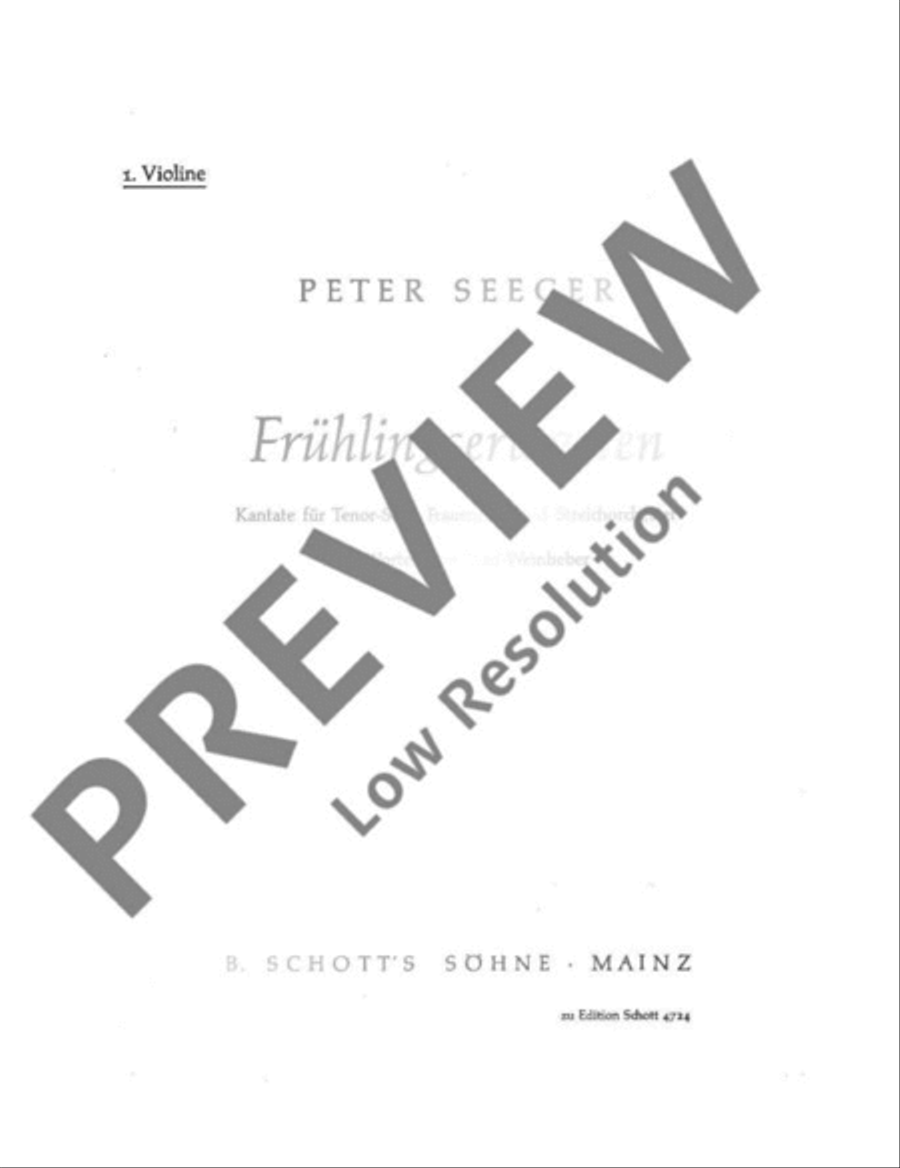 Frühlingserwarten Frühlingserwarten Violin scores gallery preview page 2