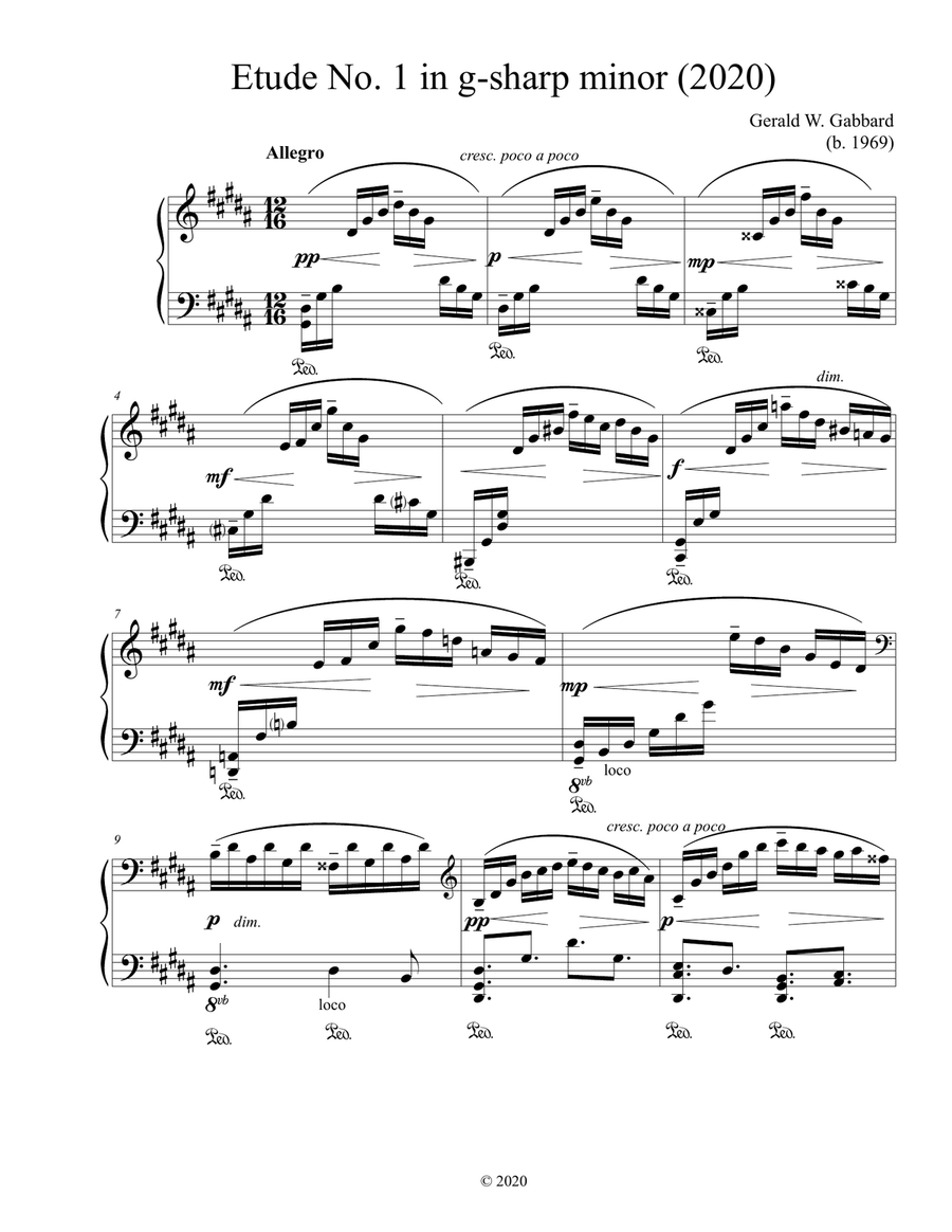 Book cover for Etude No. 1 in g-sharp minor