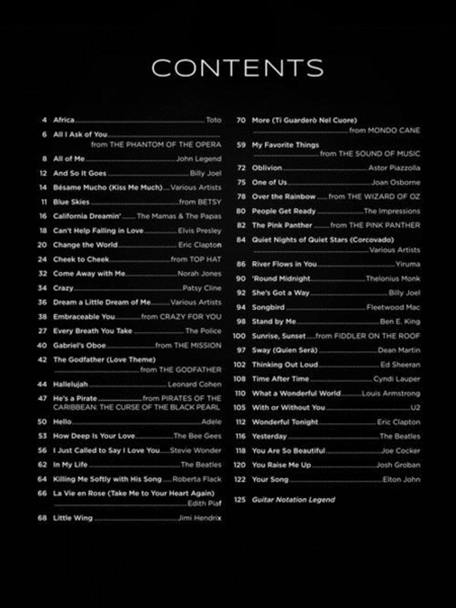First 50 Songs You Should Play on Solo Guitar Electric Guitar scores gallery preview page 4