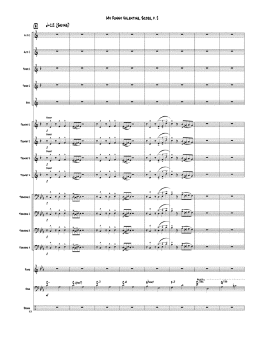 My Funny Valentine A Cappella scores gallery preview page 2