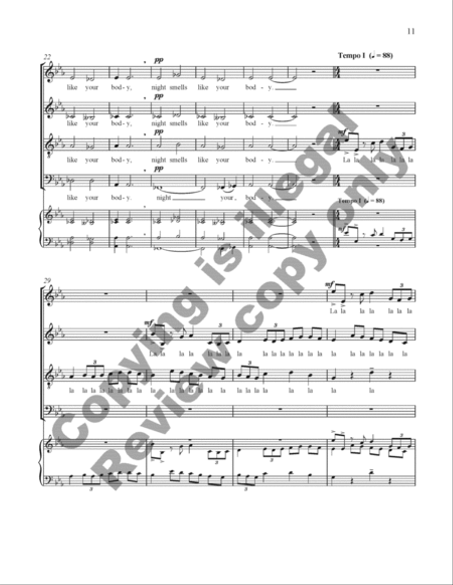 The Spring of Life (Le printemps de la vie) A Cappella scores gallery preview page 12
