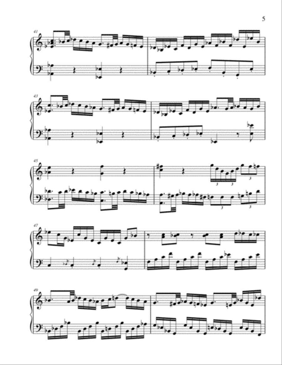 Solo for Virtuoso Piano in C Major Piano Solo scores gallery preview page 5