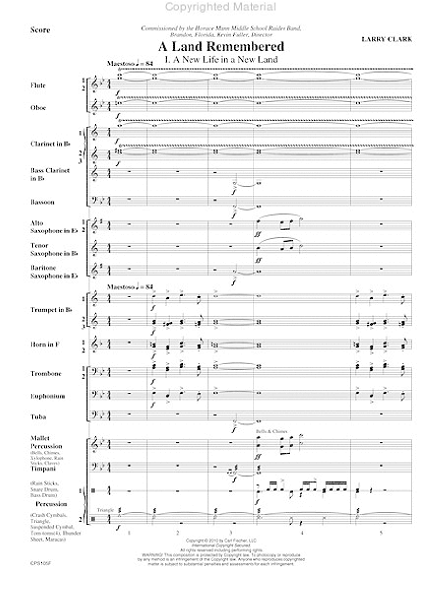 A Land Remembered A Land Remembered Concert Band scores gallery preview page 5