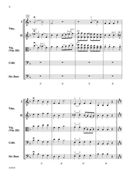 Andante from Symphony No. 94: Score