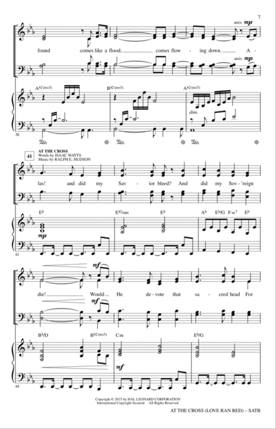 At The Cross (Love Ran Red) 4-Part scores gallery preview page 6