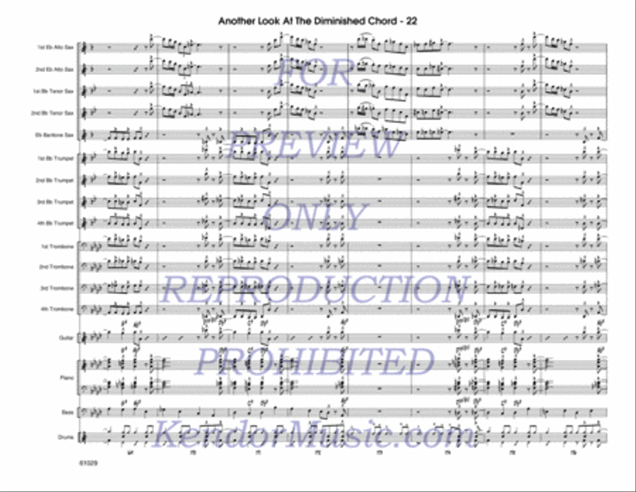 Another Look At The Diminished Chord Jazz Ensemble scores gallery preview page 23