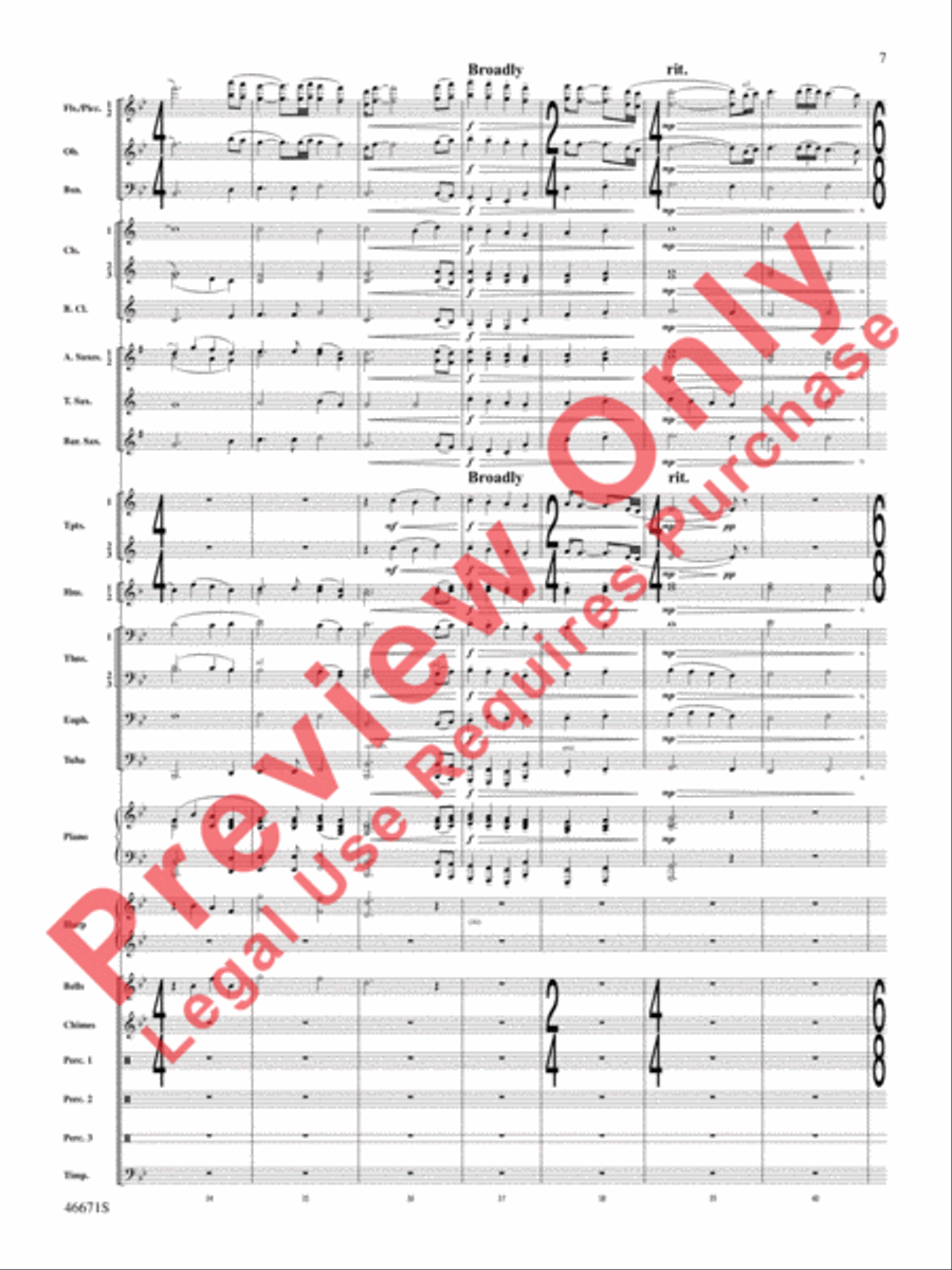 Celtic Wedding Concert Band scores gallery preview page 8
