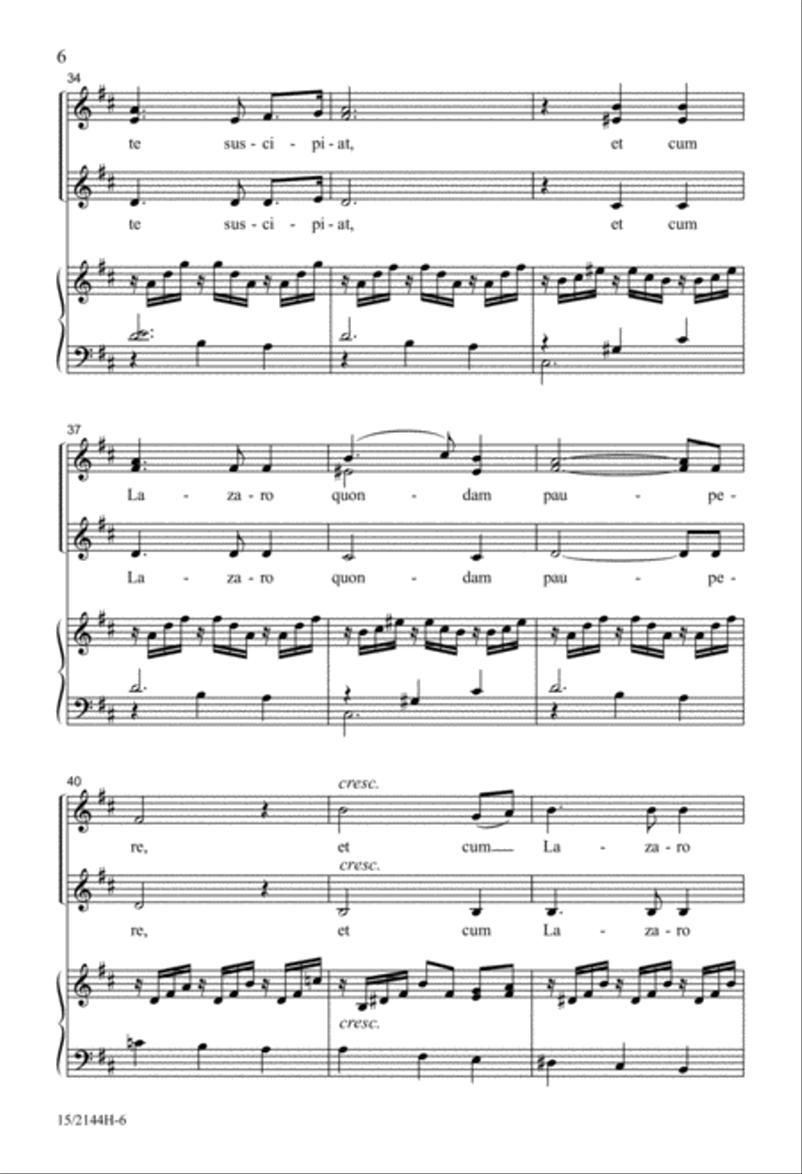 In Paradisum (from Requiem, Opus 48) SSA scores gallery preview page 6