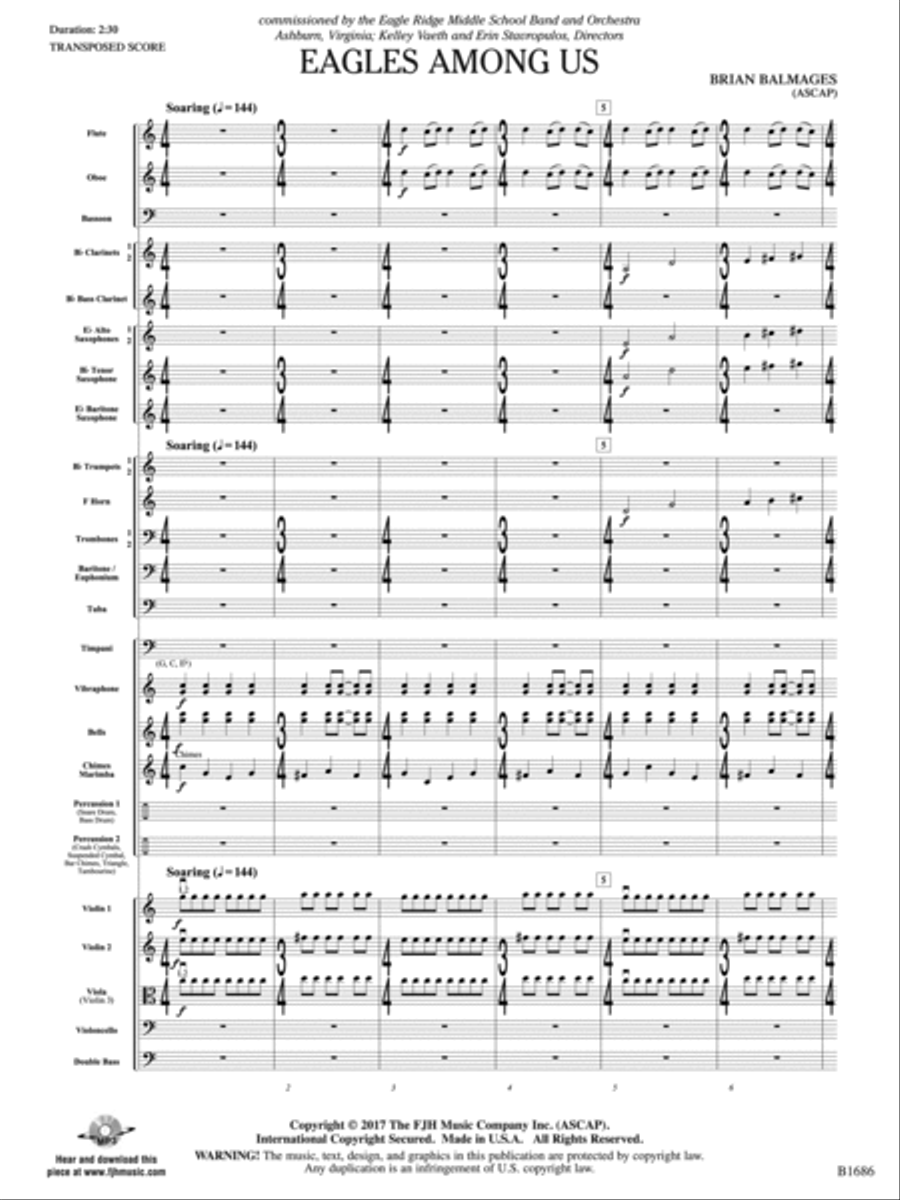 Eagles Among Us: Score Concert Band scores gallery preview page 3