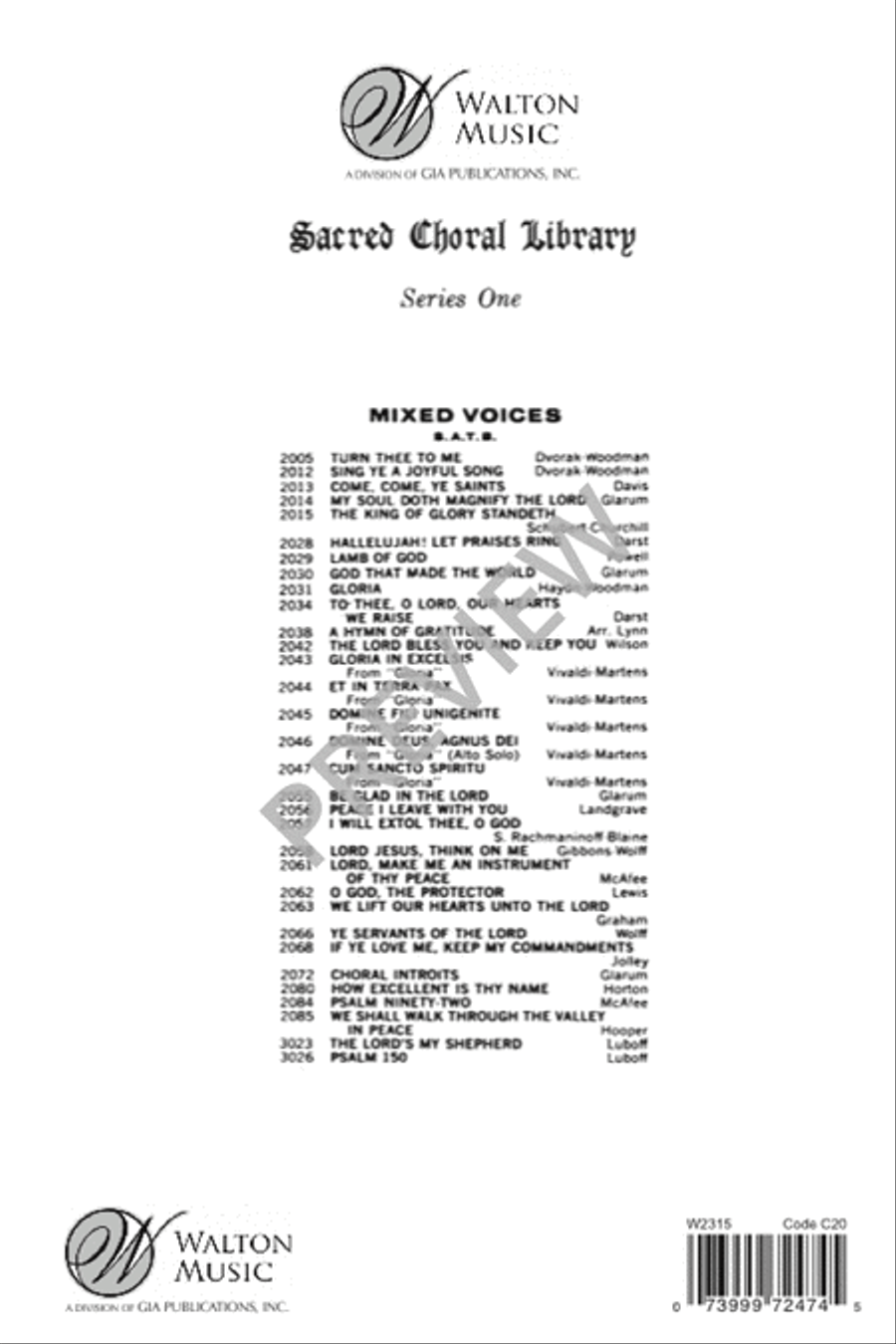 Cantate Domino - SSATBB SSATBB scores gallery preview page 20