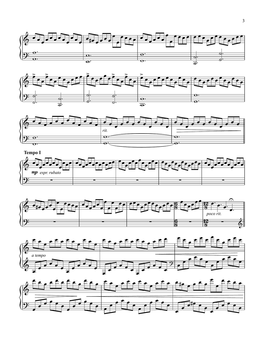 A Song of Simplicty Piano Solo scores gallery preview page 3