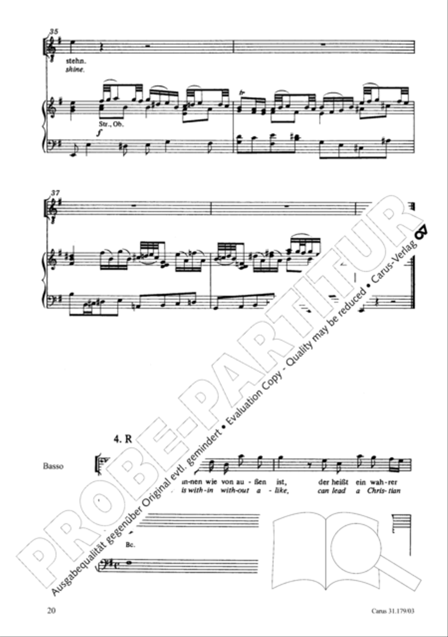 Be aware, your fear of God may turn to heresy (Siehe zu, dass deine Gottesfurcht nicht Heuchelei sei) STB scores gallery preview page 21